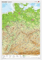 Posterkarten Geographie: Deutschland: physisch