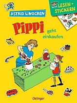 Lesen + Stickern. Pippi geht einkaufen