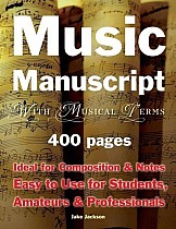 Music Manuscript with Musical Terms