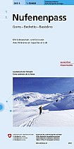 Swisstopo 1 : 50 000 Nufenenpass Skitourenkarte