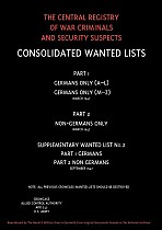 CROWCASS. Central Registry of War Criminals and Security Suspects.Wanted Lists. Soft back edition.