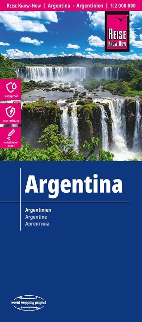 Reise Know-How Landkarte Argentinien / Argentina (1:2.000.000)