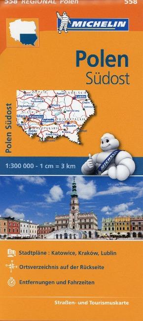 Michelin Regionalkarte Polen Südost 1 : 300 000