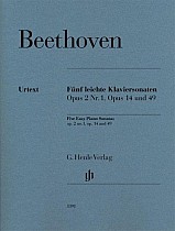 Fünf leichte Klaviersonaten op. 2 Nr. 1, op. 14 und op. 49