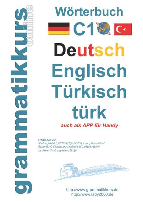 Wörterbuch C1 Deutsch-Englisch-Türkisch