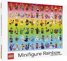 Lego Minifigure Rainbow 1000piece Puzzle