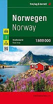 FuB Norwegen 1 : 600 000. Autokarte