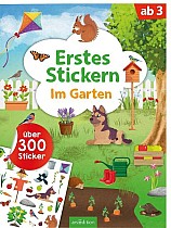 Erstes Stickern - Im Garten