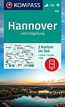 KOMPASS Wanderkarten-Set 848 Hannover und Umgebung (2 Karten) 1:50.000