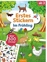 Erstes Stickern - Im Frühling