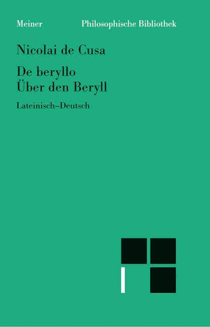 Über den Beryll. De beryllo