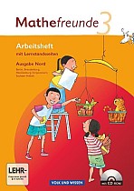 Mathefreunde 3. Schuljahr. Arbeitsheft mit CD-ROM und Lernstandsseiten. Ausgabe Nord