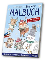 Glitzer-Sticker-Malbuch<BR>Winter