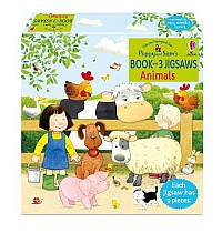 Poppy and Sam's Book and 3 Jigsaws: Animals