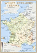 Whisky Distilleries France and BeNeLux - Tasting Map