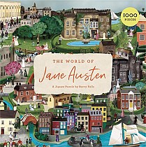 The World of Jane Austen 1000 Piece Puzzle: A Jigsaw Puzzle with 60 Characters and Great Houses to Find