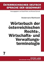 Wörterbuch der österreichischen Rechts-, Wirtschafts- und Verwaltungsterminologie